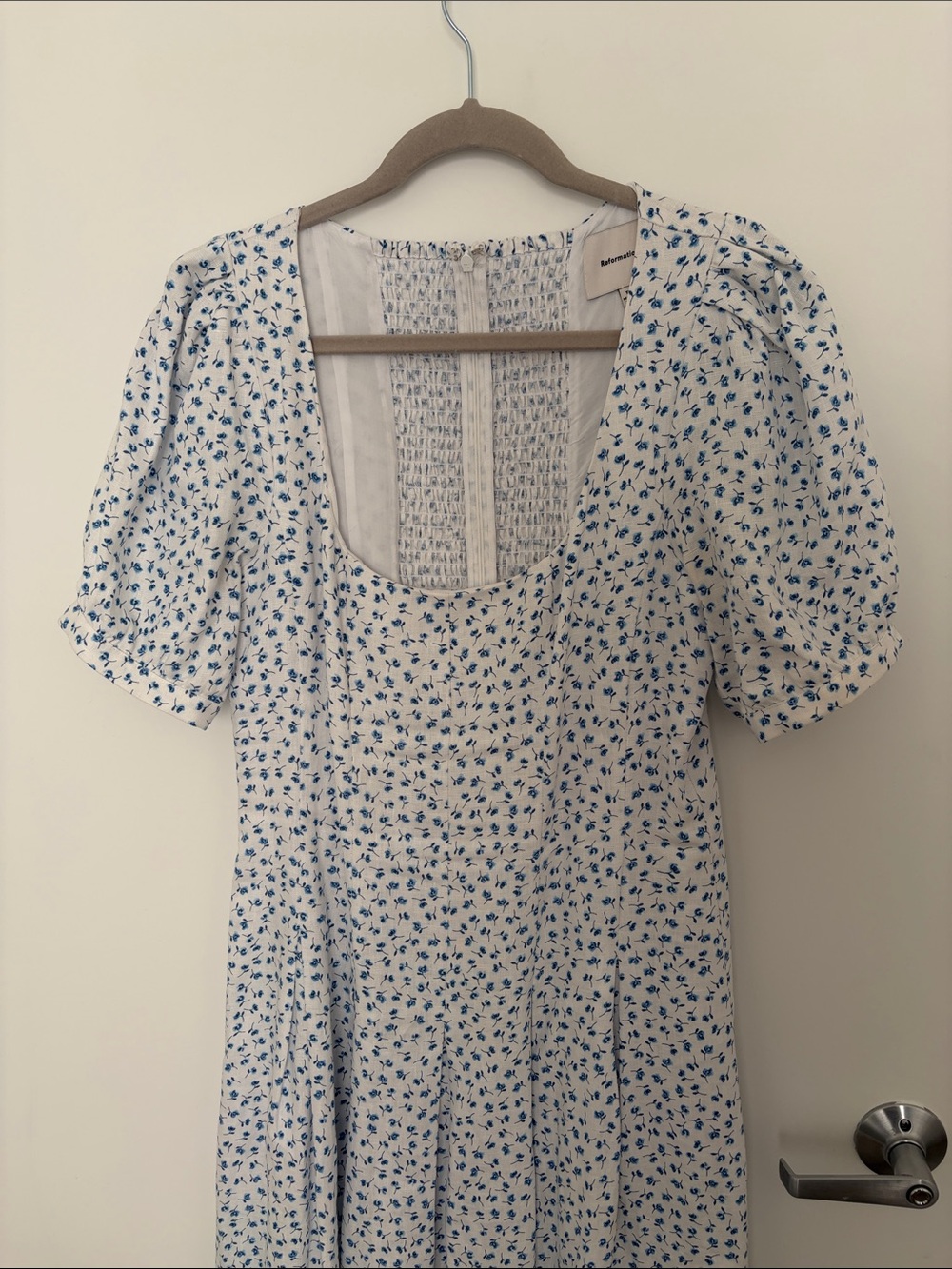 Reformation Floral Scoop-Neck Midi Dress - Picture 3 of 10